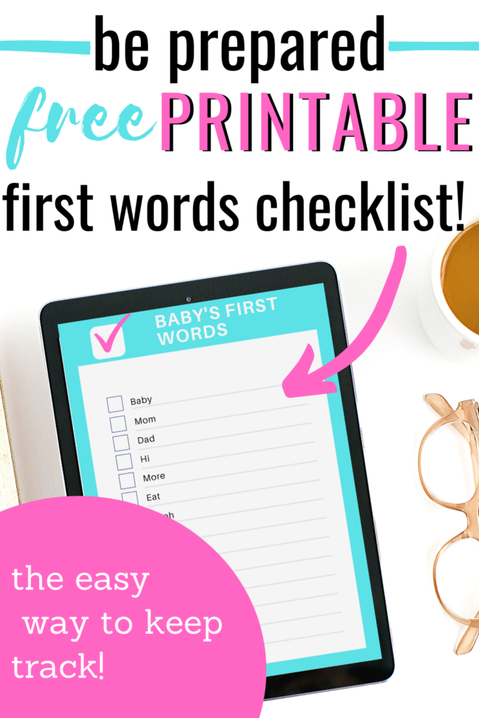 The Ultimate Baby First Words List Baby Toddler Teacher