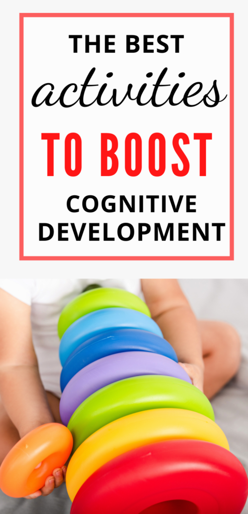 The best cognitive activities for infants are ones that can be done through simple baby play and daily routines. Try these activity ideas with your new baby to bond and engage their senses.  Cognitive activity examples for babies 0-12 months are included.